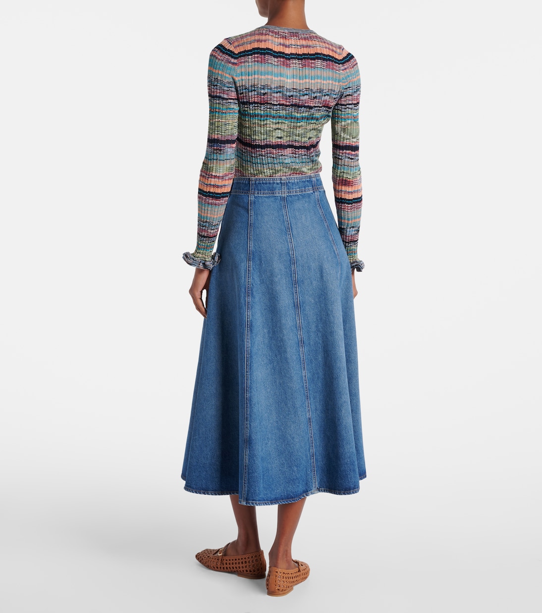 Uma denim midi skirt | Ulla Johnson