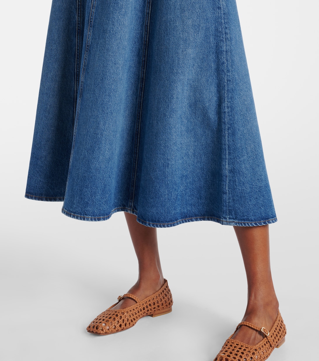 Uma denim midi skirt | Ulla Johnson