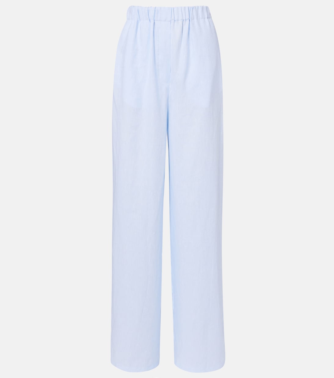 Pantalon ample Valerio à taille haute en lin | Loro Piana