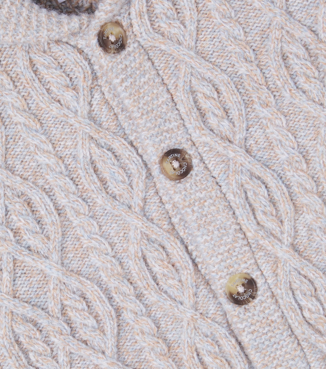 Baby cable-knit wool cardigan | Tartine et Chocolat
