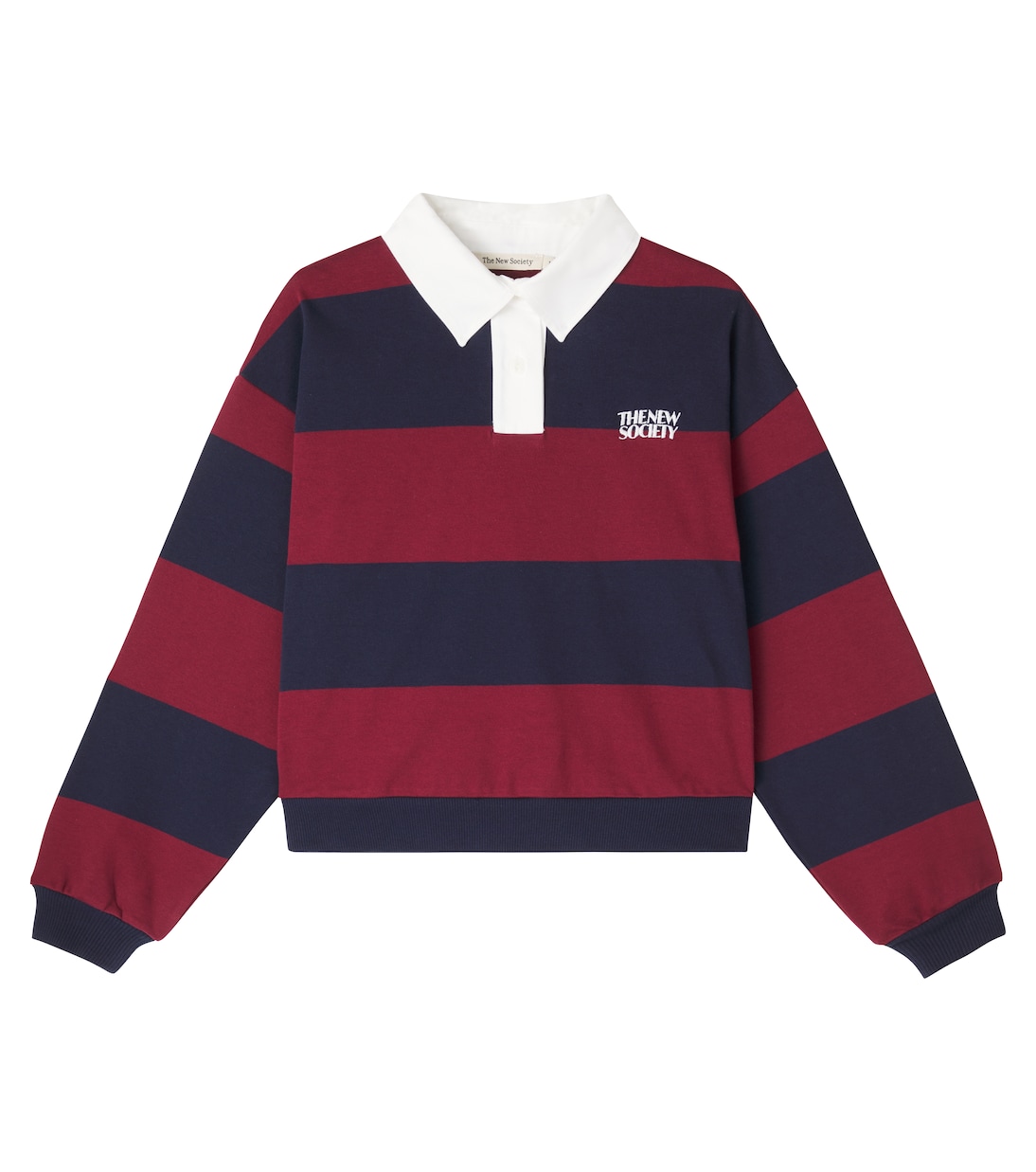 Teresa striped cotton polo shirt | The New Society