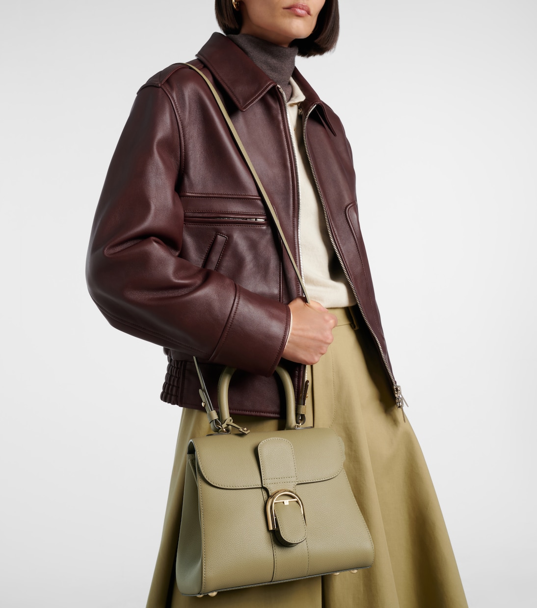 Schultertasche Brilliant Small aus Leder | Delvaux