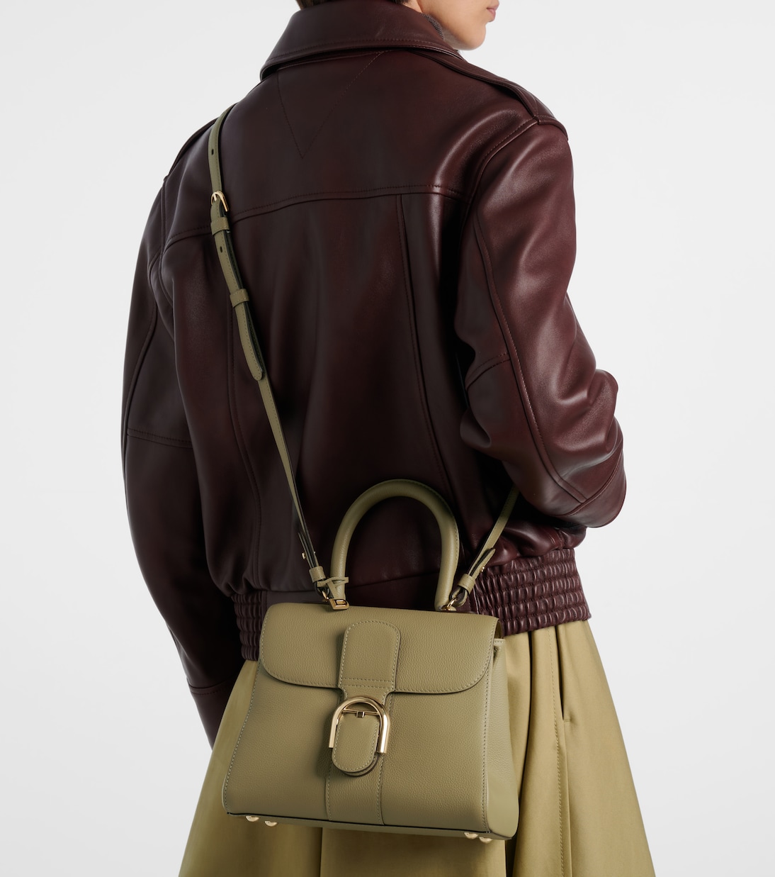 Schultertasche Brilliant Small aus Leder | Delvaux