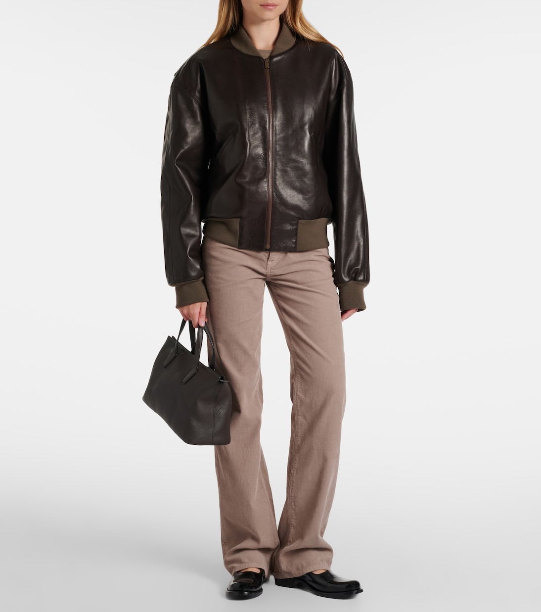 Marcel leather tote bag | The Row