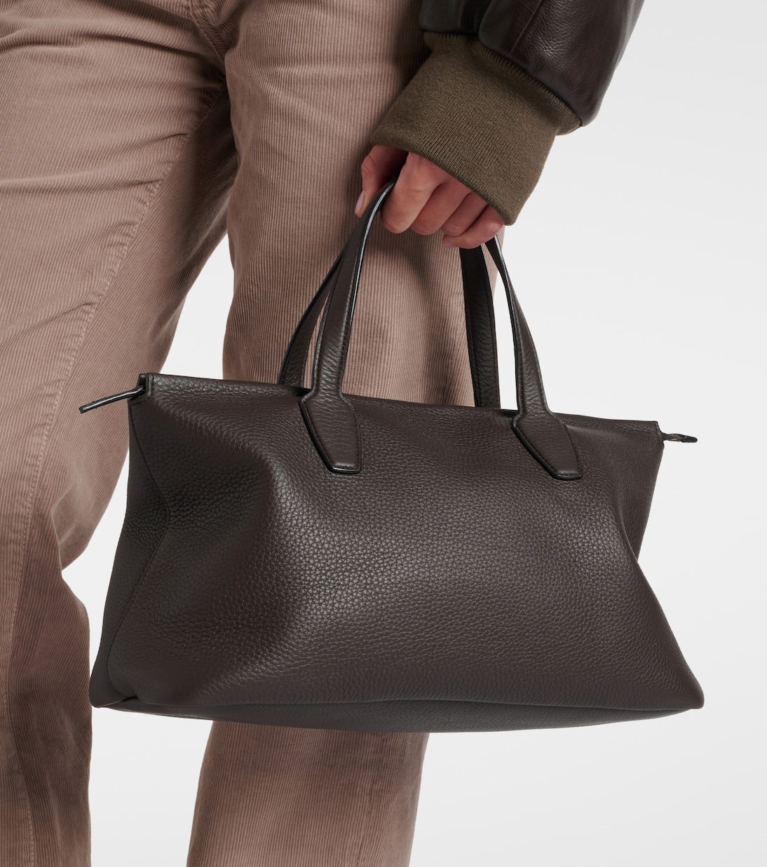 Marcel leather tote bag | The Row
