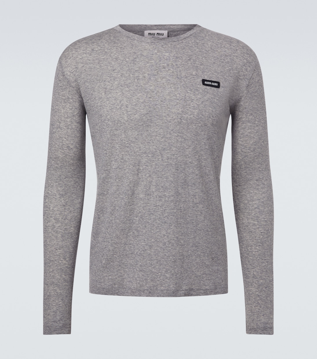 Logo cotton jersey T-shirt | Miu Miu