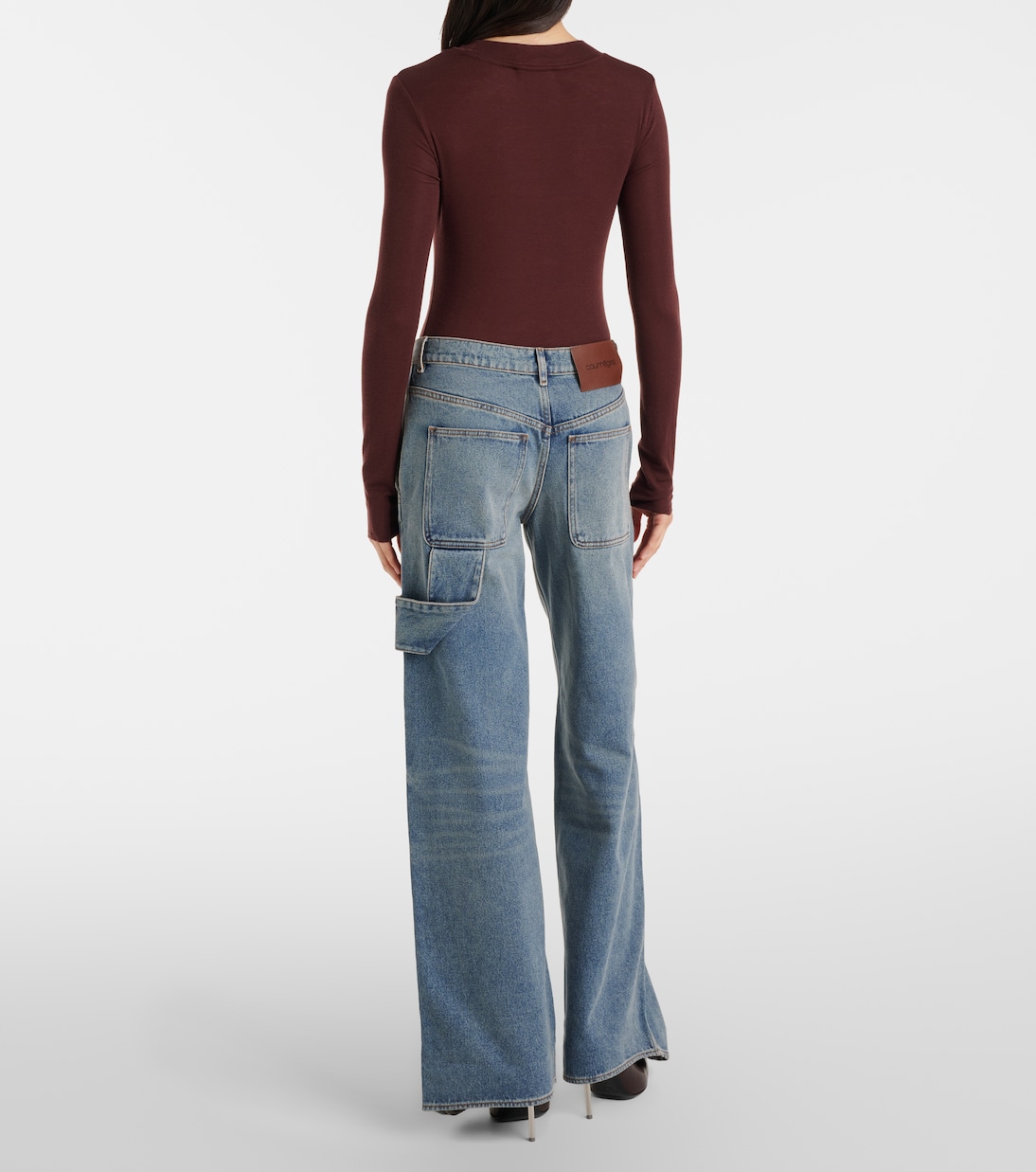 Logo wide-leg jeans | Courrèges