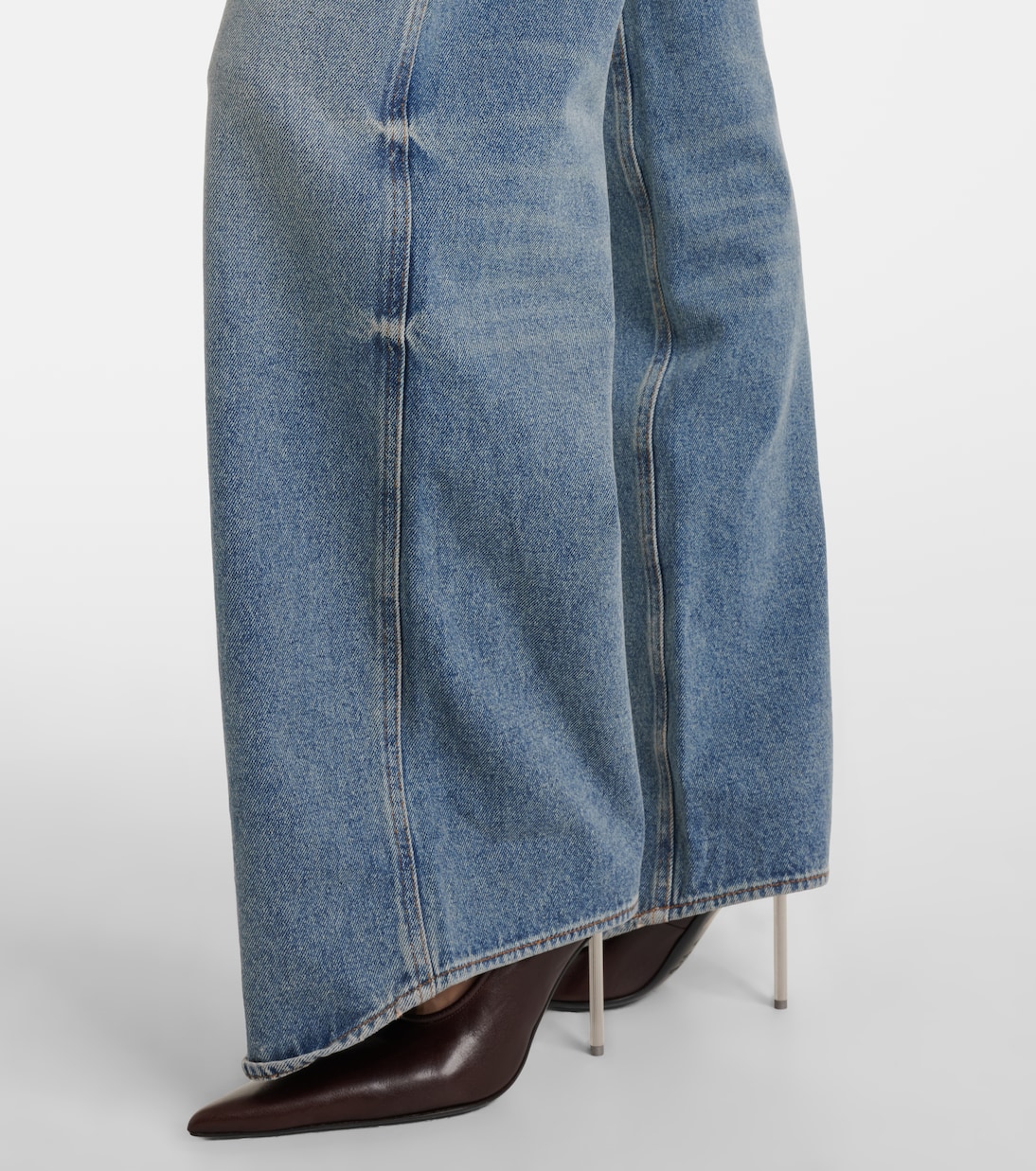 Logo wide-leg jeans | Courrèges