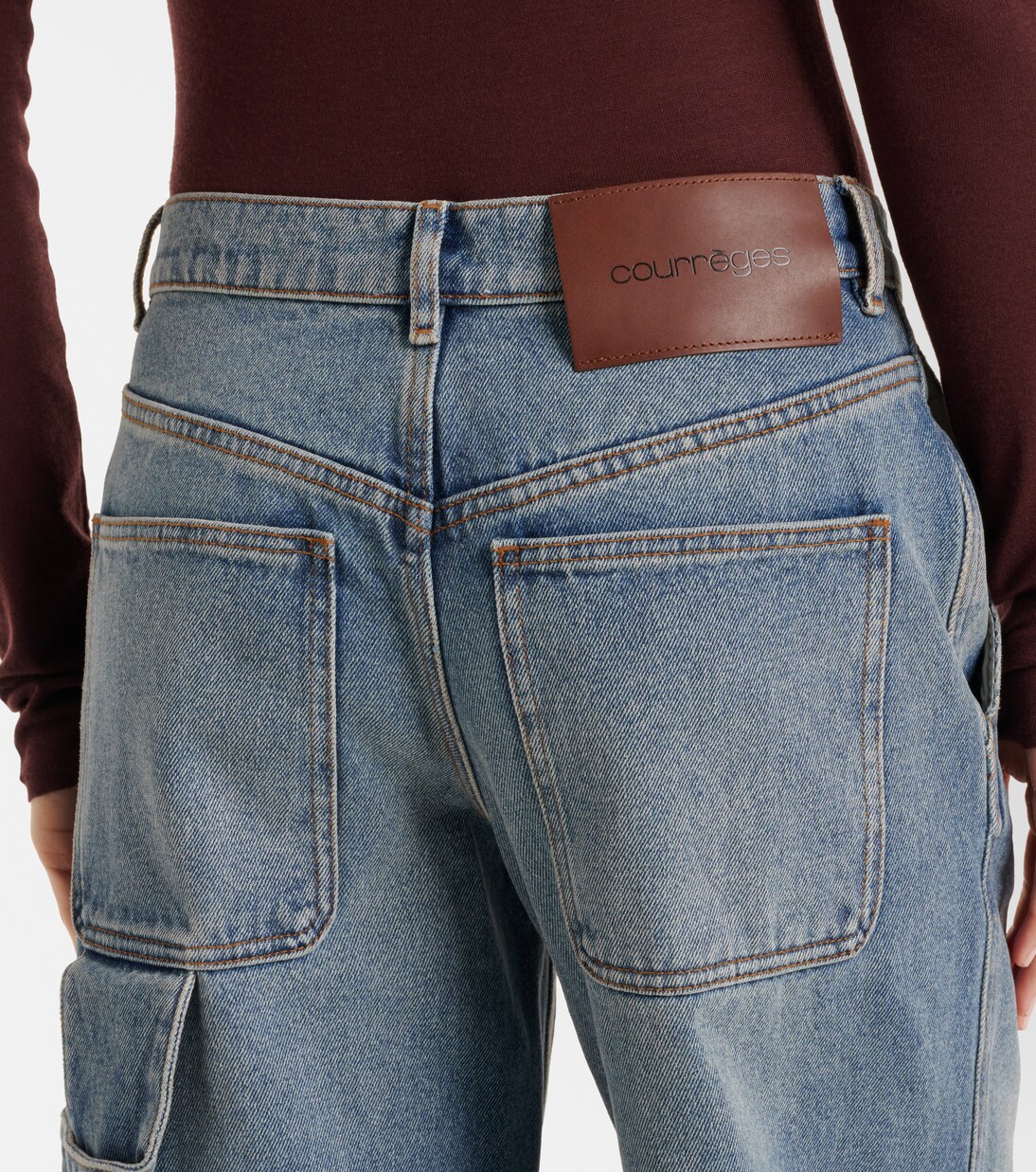 Logo wide-leg jeans | Courrèges