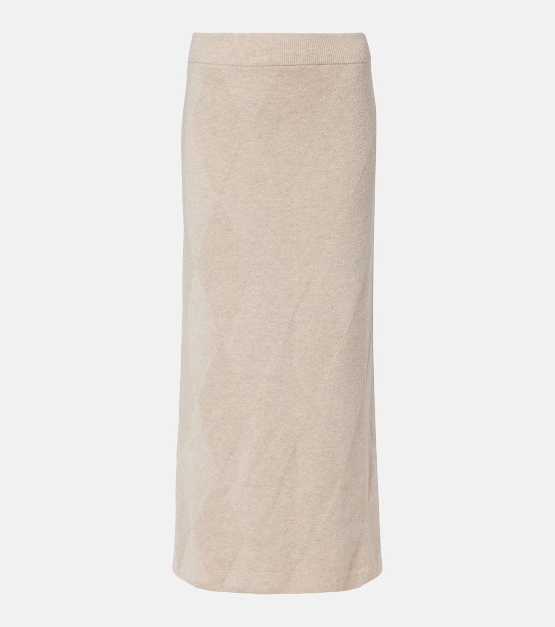 Salubre argyle cashmere midi skirt | Max Mara