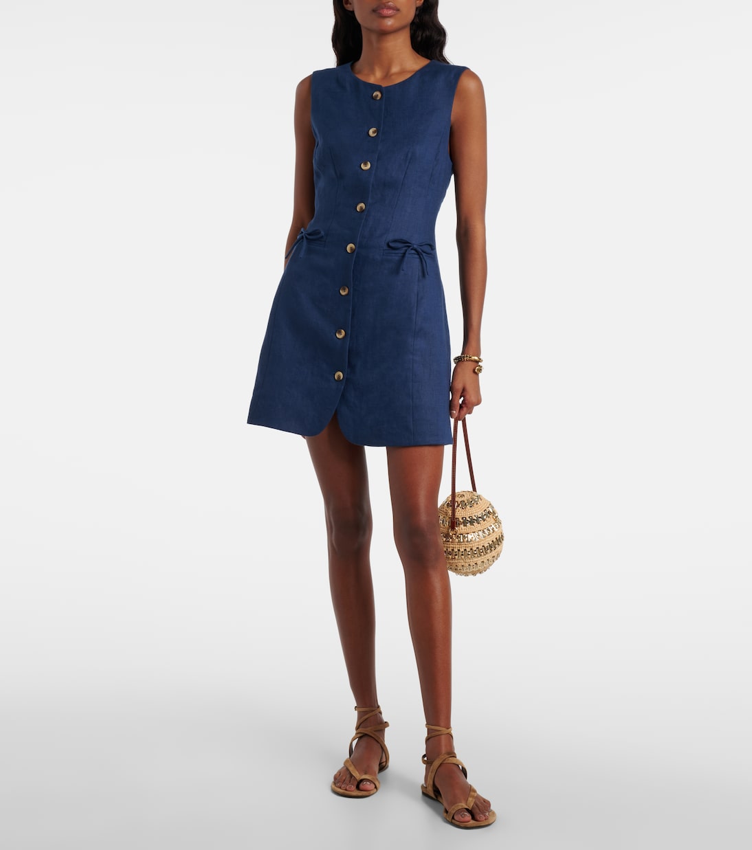 Sabine linen mini dress | Posse
