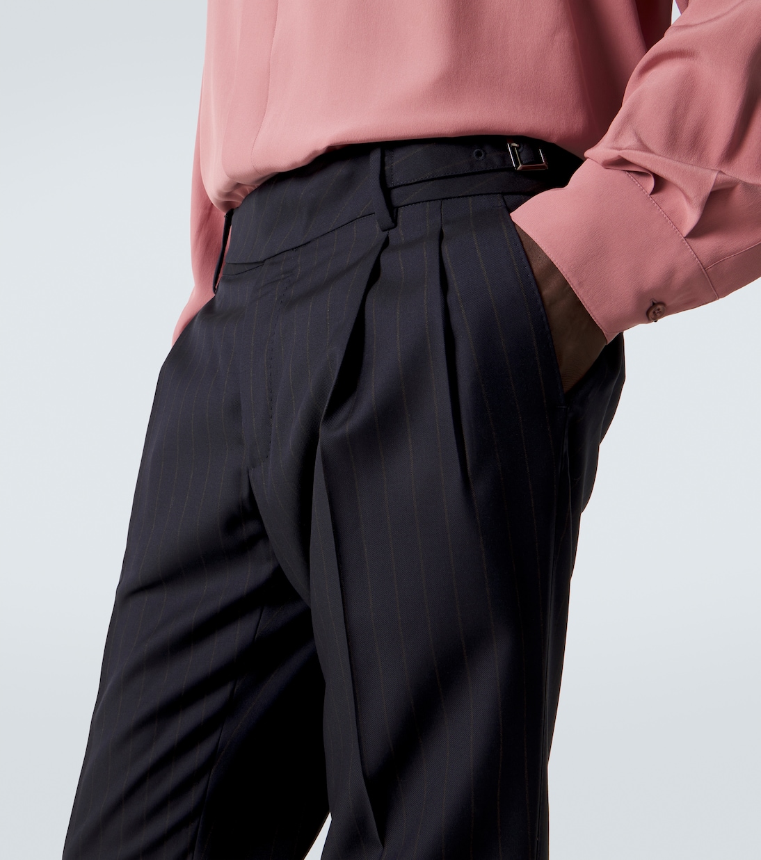 Chalk stripe virgin wool slim pants | Dolce&Gabbana