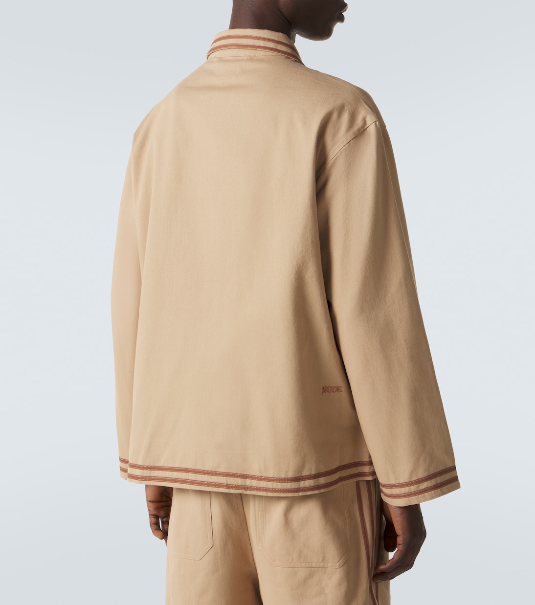 Cotton twill overshirt | Bode