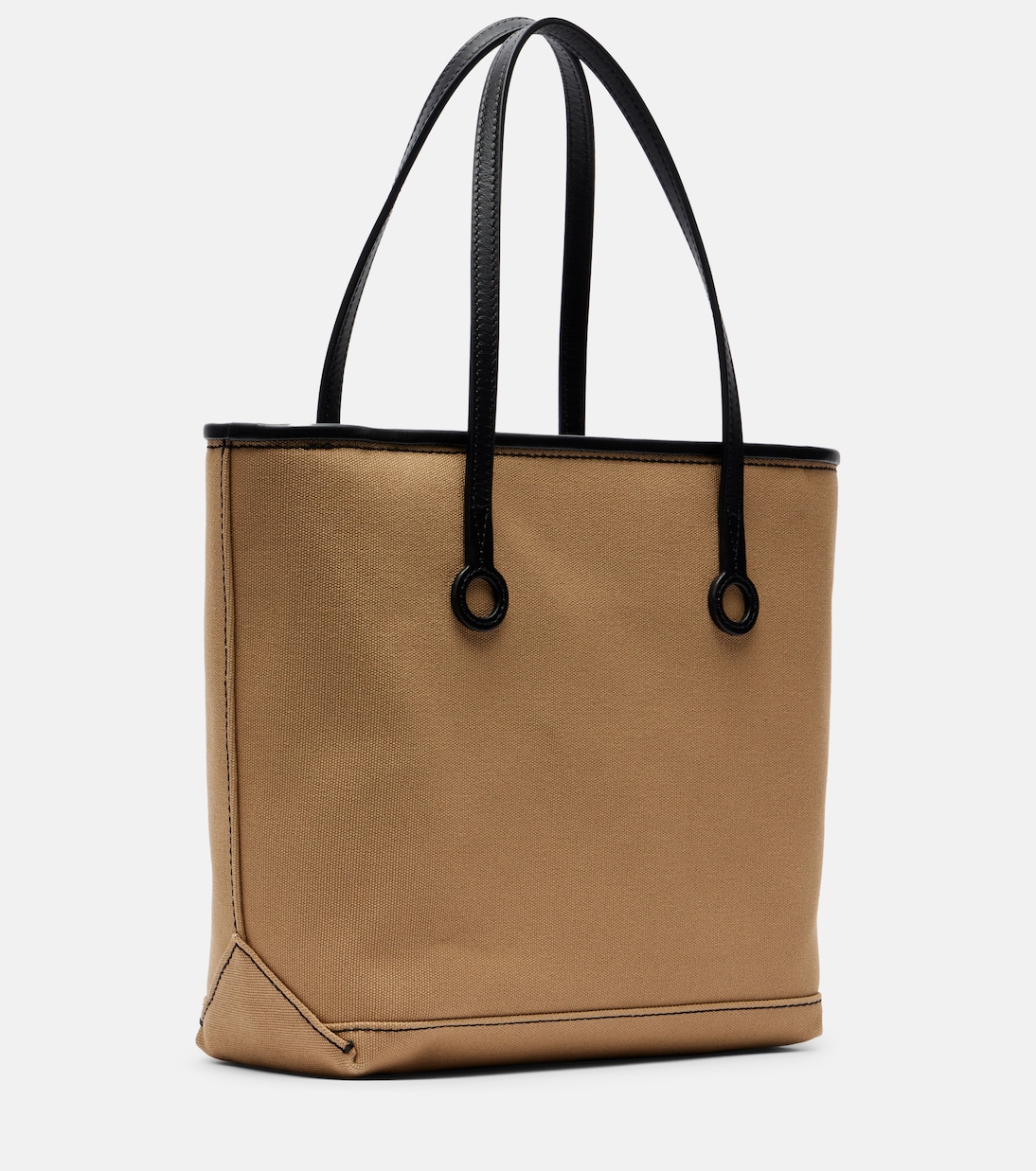 Leather-trimmed canvas tote bag | JW Anderson