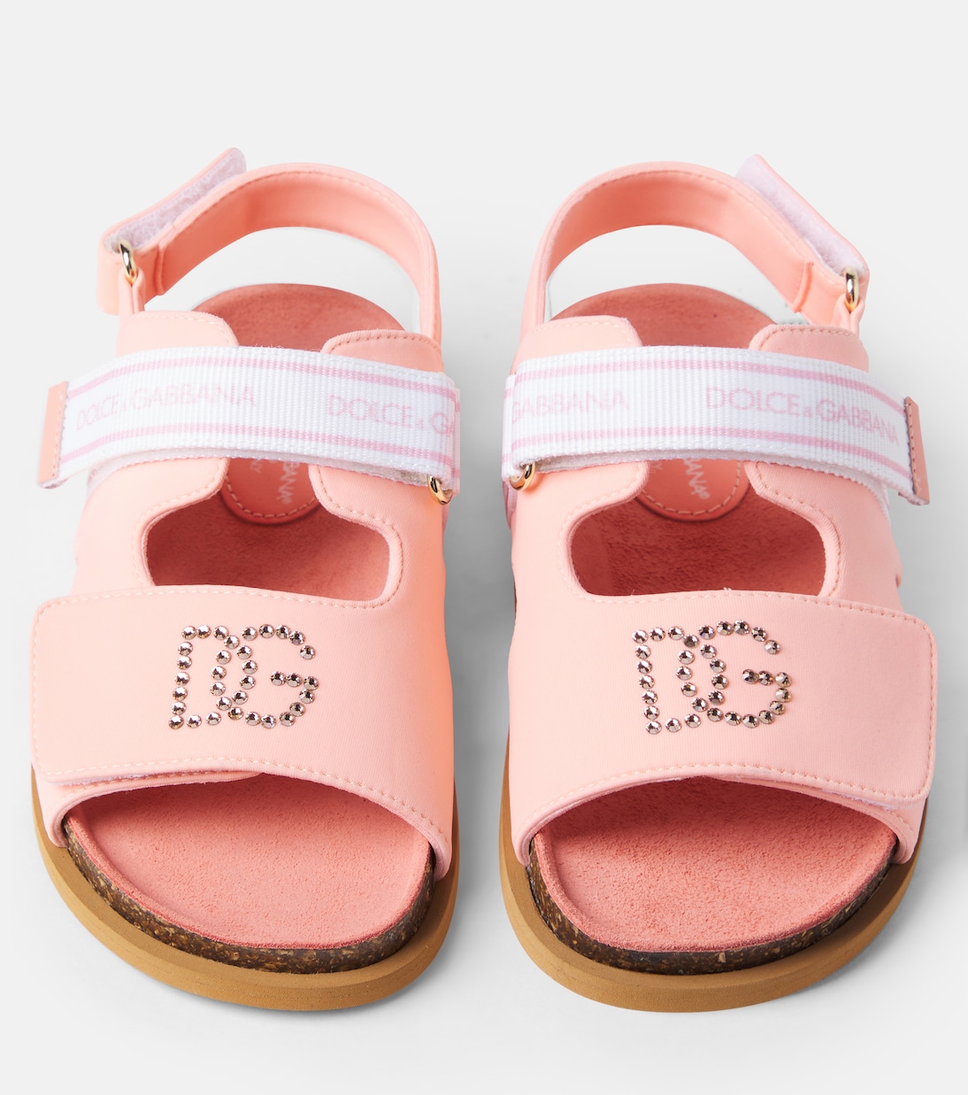 Sandalen mit Kristallen | Dolce&Gabbana Kids