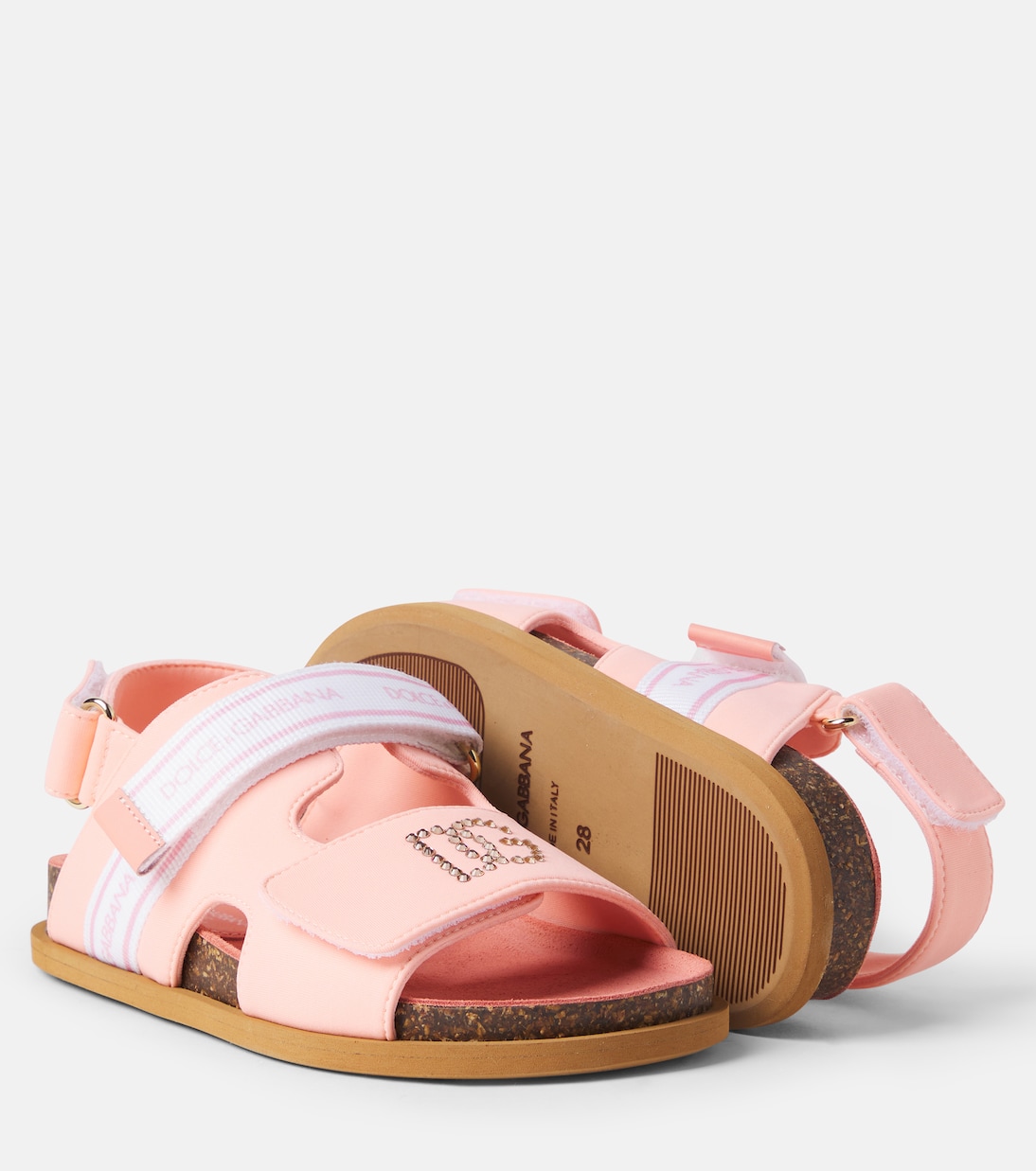 Sandalen mit Kristallen | Dolce&Gabbana Kids