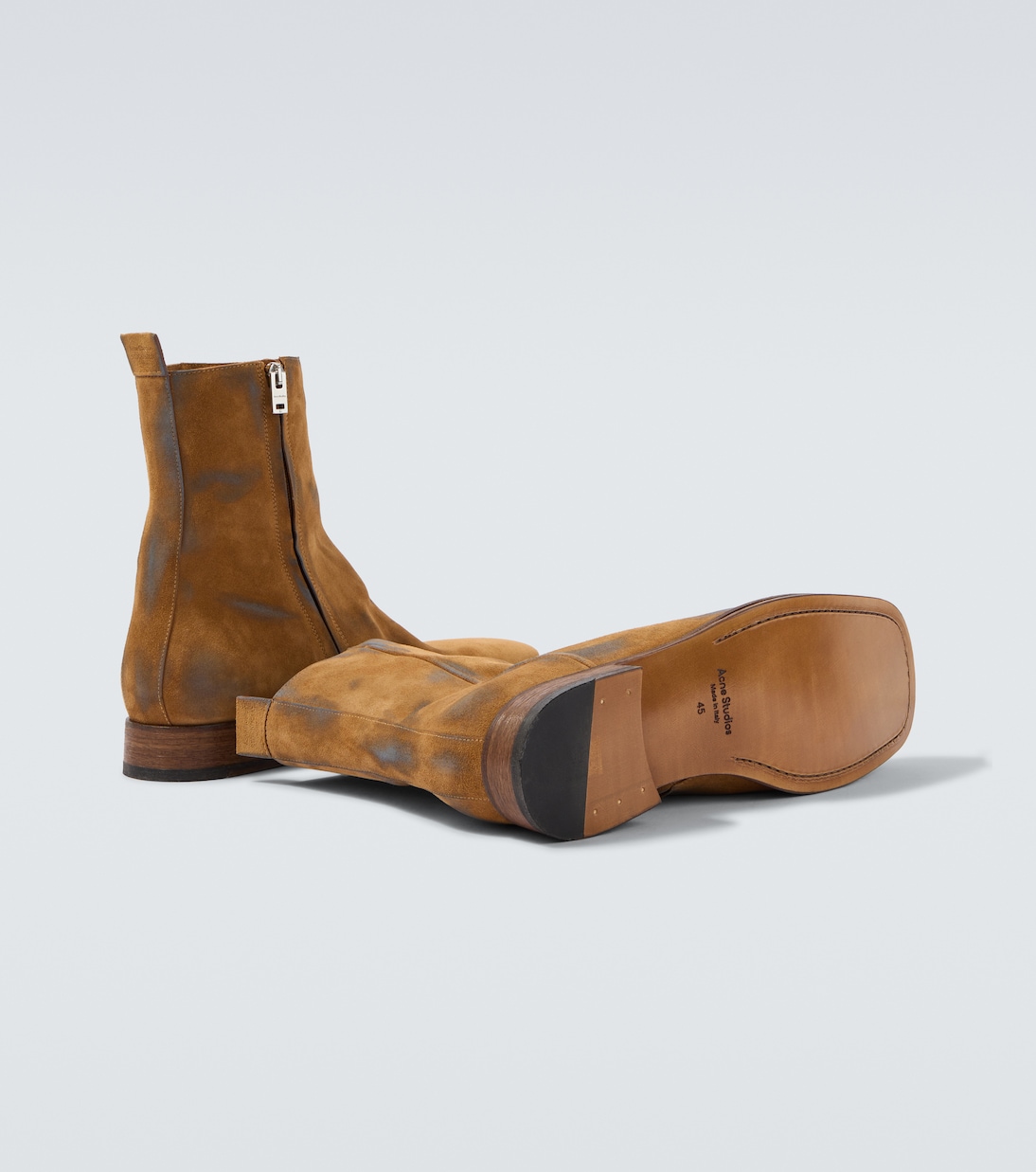 Distressed suede ankle boots | Acne Studios