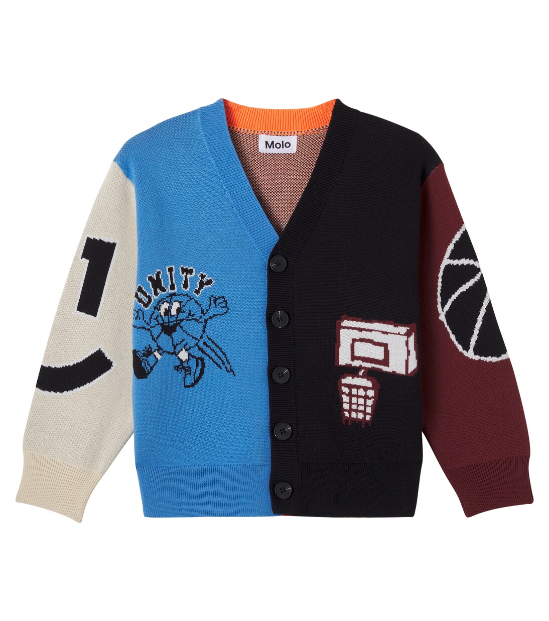 Burt colorblocked cotton cardigan | Molo