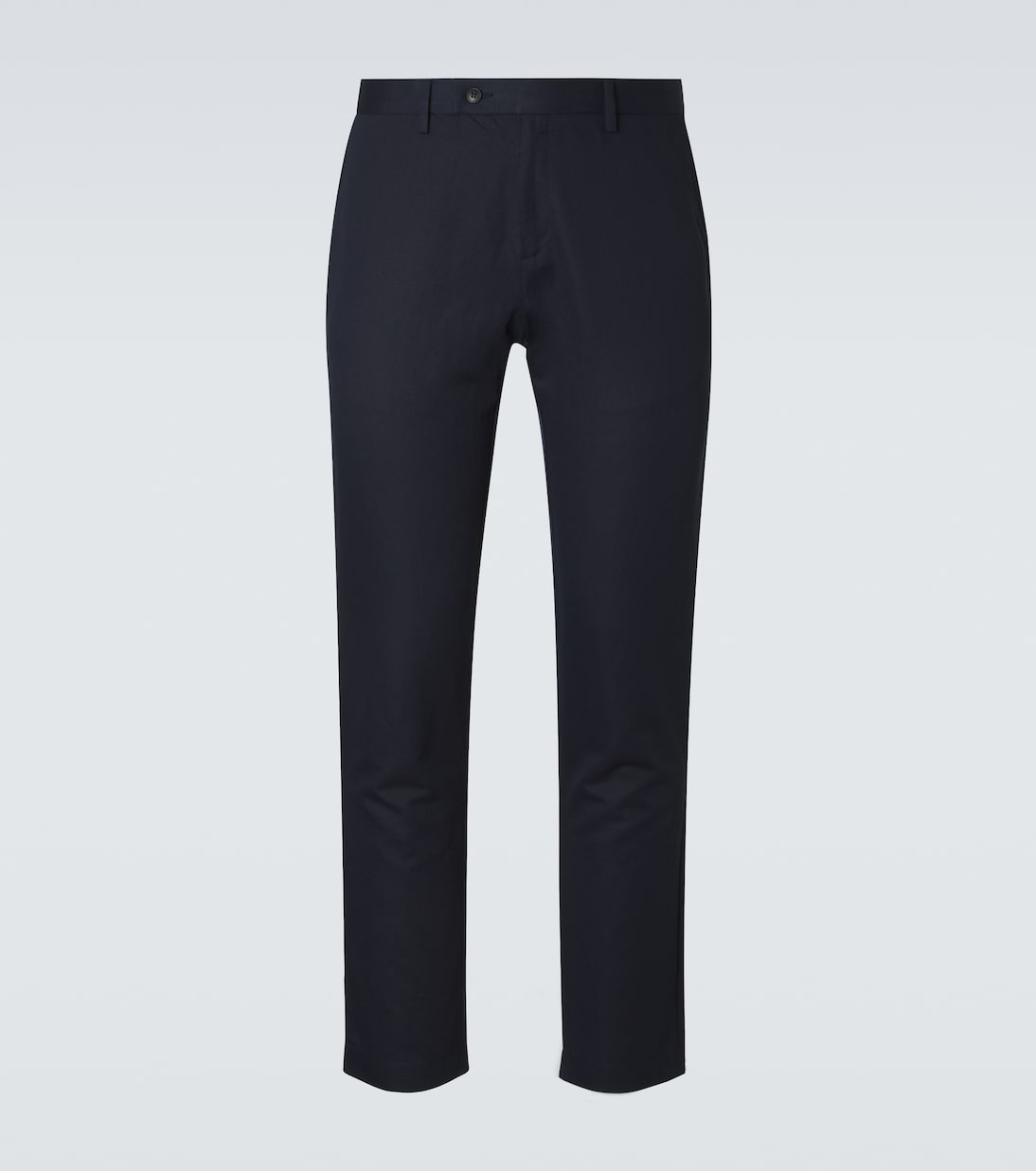 Cotton and linen straight pants | Sunspel