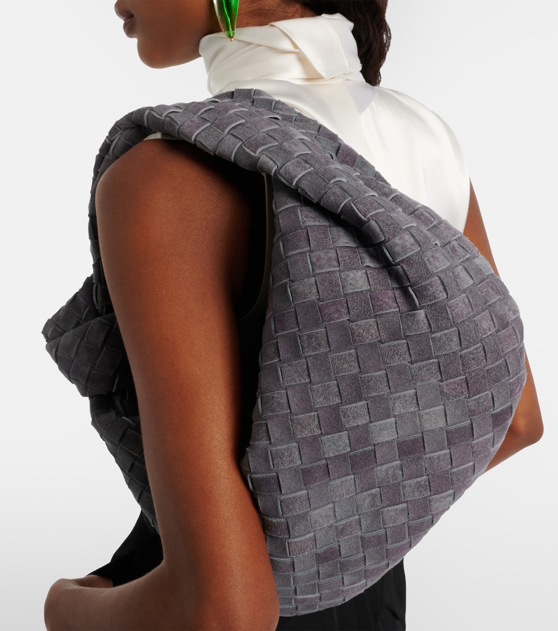 Tote Bag Jodie Medium aus Veloursleder | Bottega Veneta