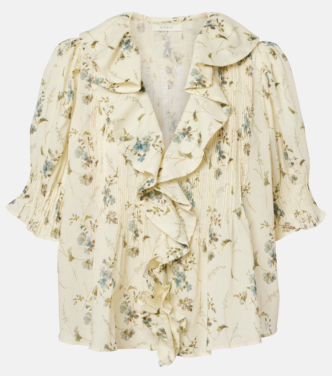 Henri floral cotton voile top | Dôen