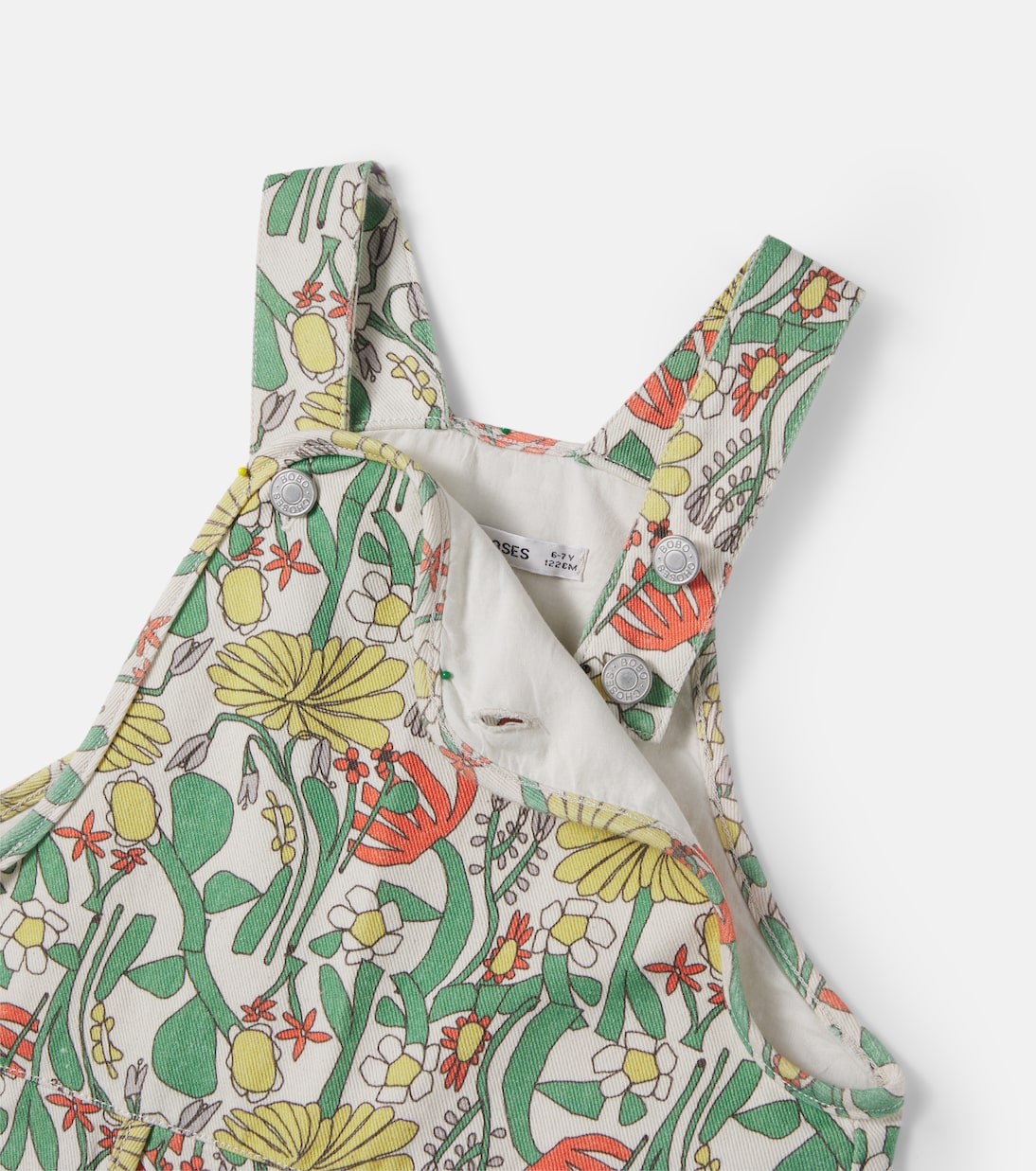 Color Herbalist floral cotton overalls | Bobo Choses
