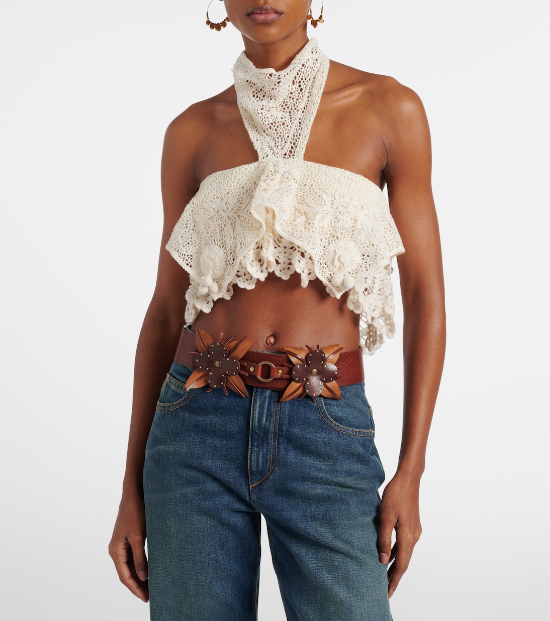 Dunvel crochet halterneck crop top | Isabel Marant
