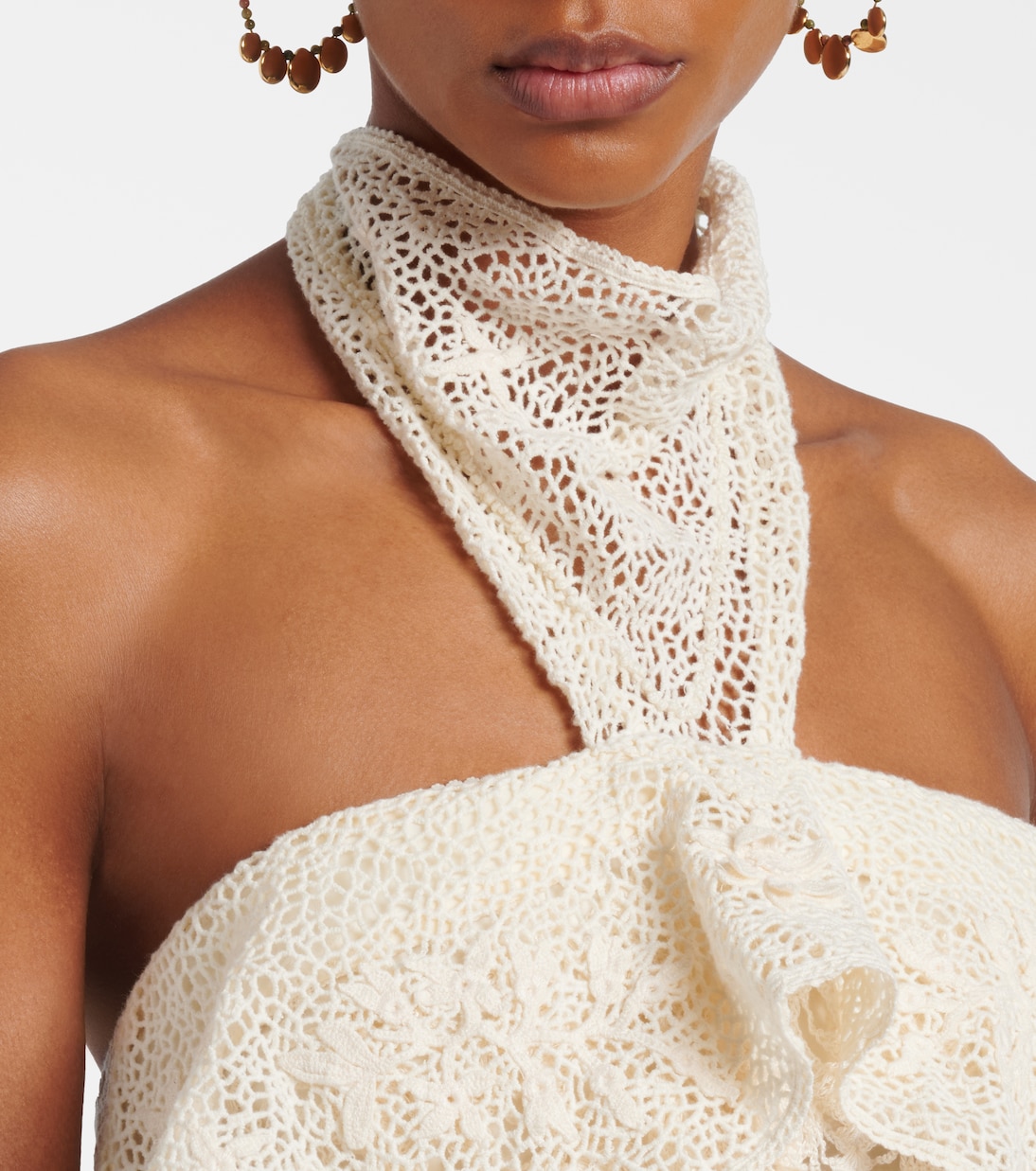 Dunvel crochet halterneck crop top | Isabel Marant