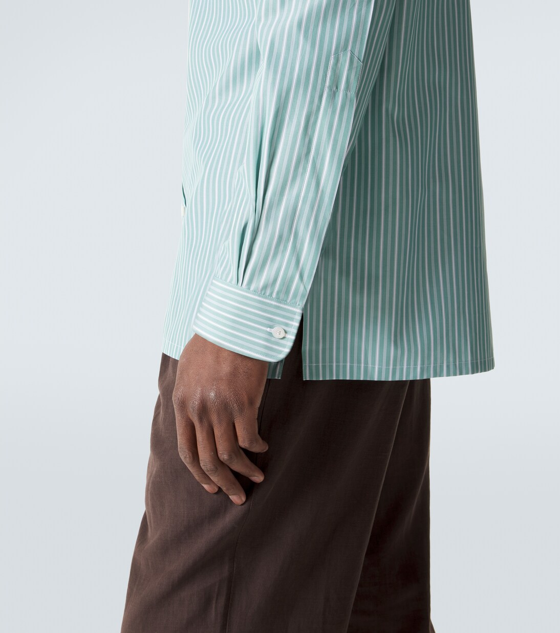 Striped cotton poplin shirt | Charvet