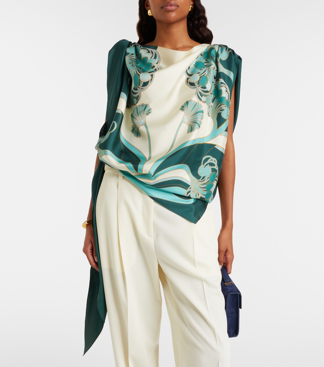 Top Full-On aus Seiden-Twill | La DoubleJ