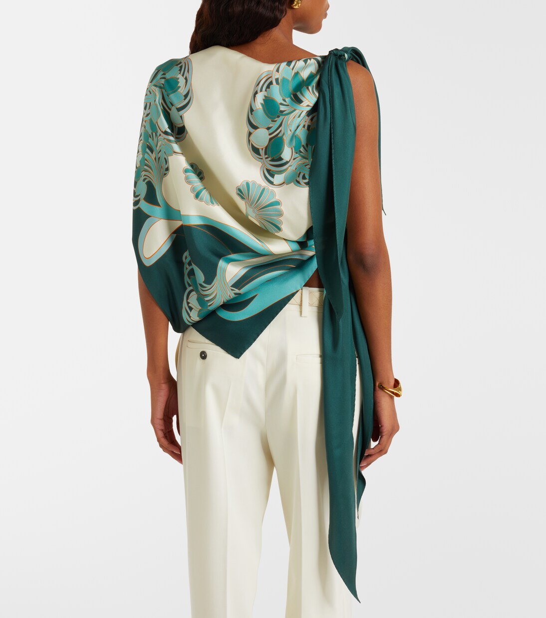 Top Full-On aus Seiden-Twill | La DoubleJ