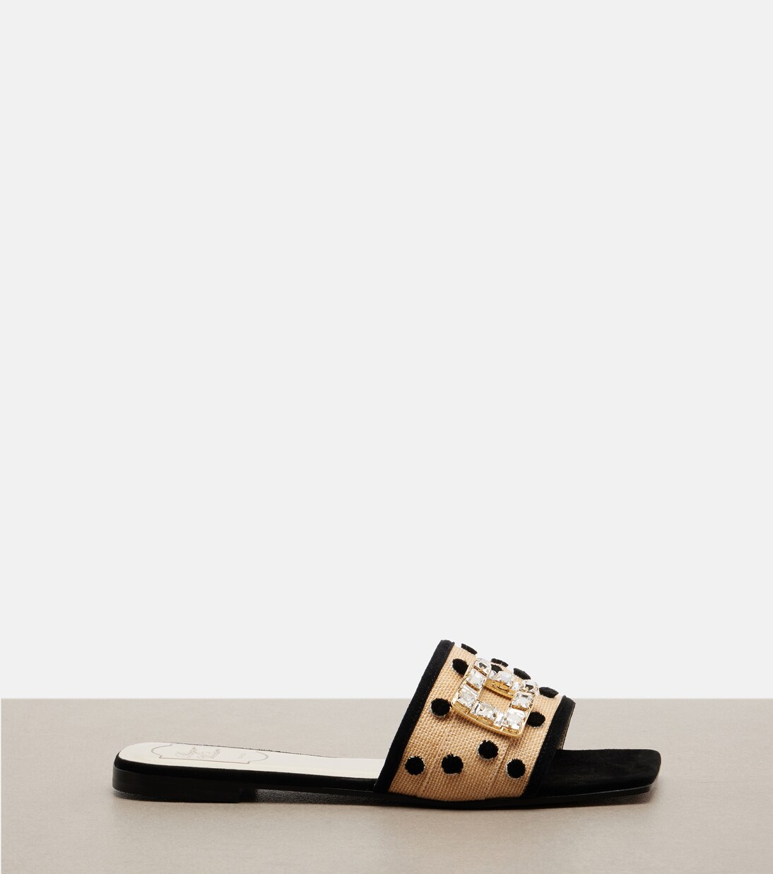 Viv' By The Sea polka-dot canvas sandals | Roger Vivier