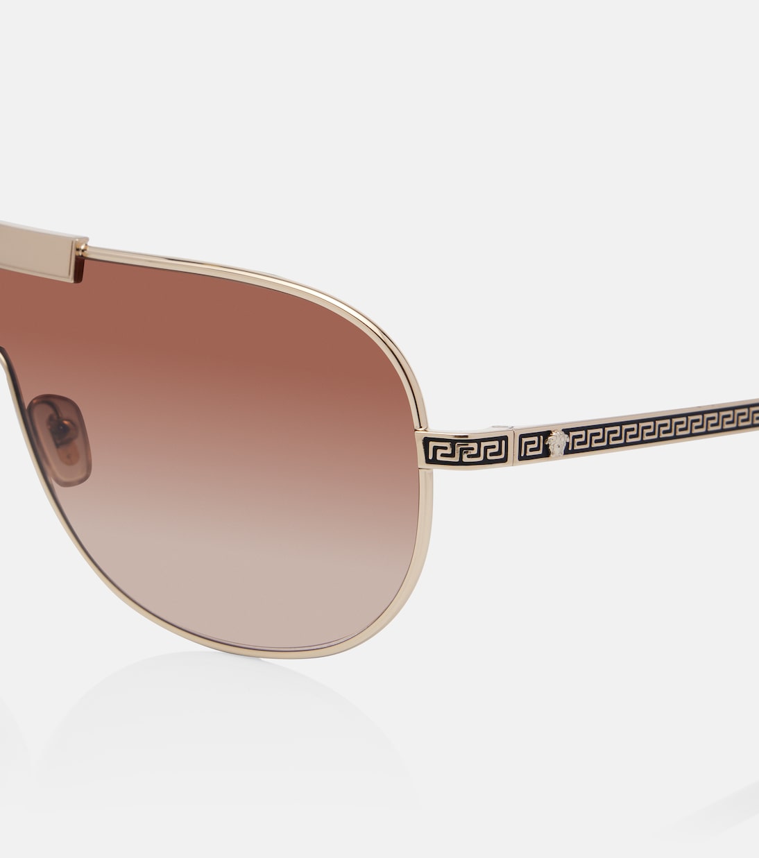 Greca Flow shield sunglasses | Versace