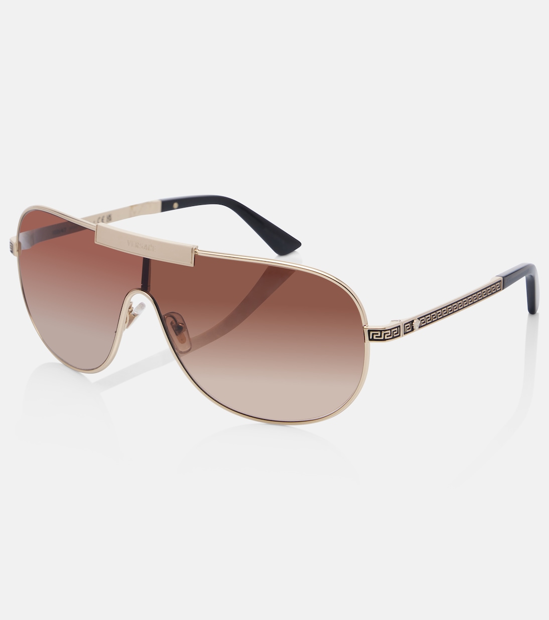 Greca Flow shield sunglasses | Versace