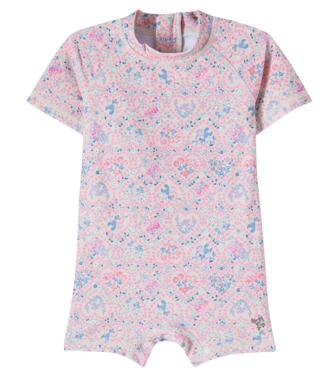 Baby Cas floral rashguard swimsuit | Wheat