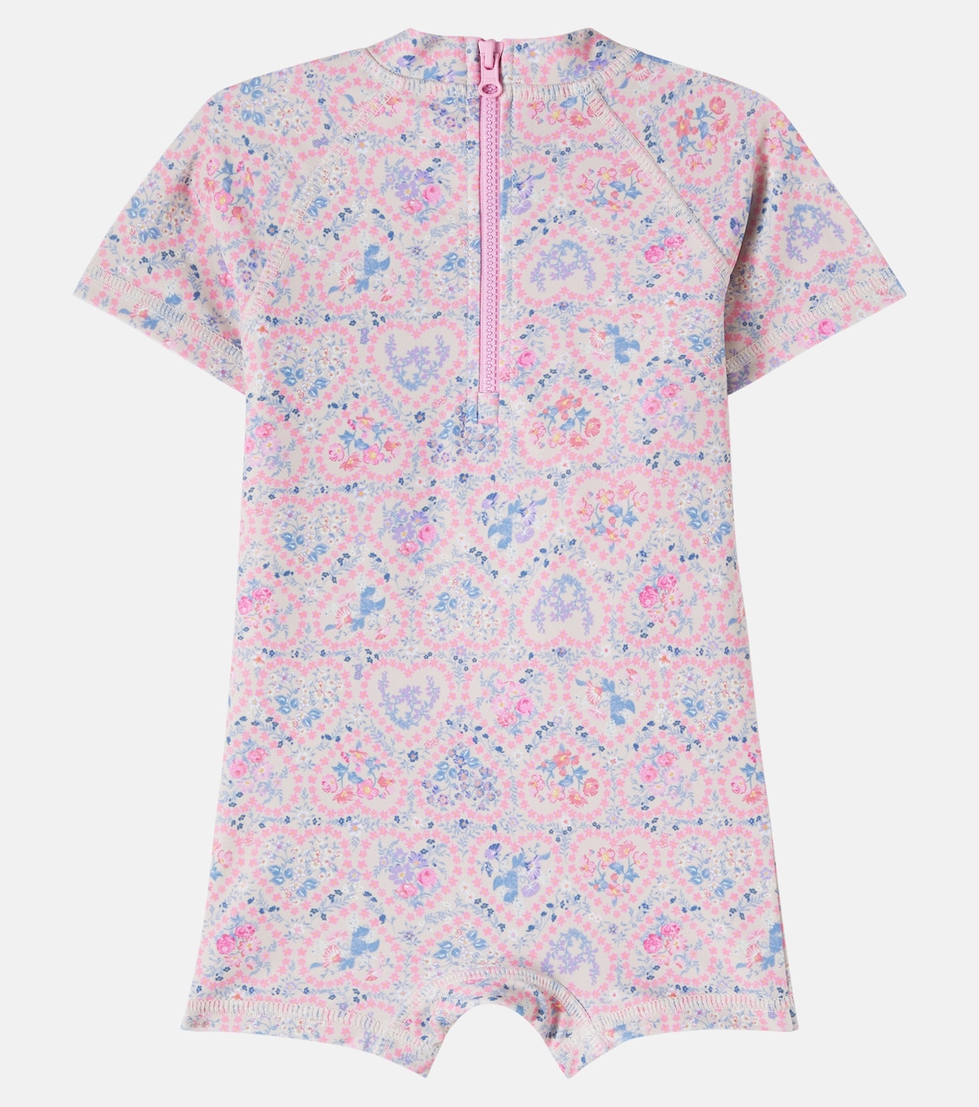 Baby Cas floral rashguard swimsuit | Wheat