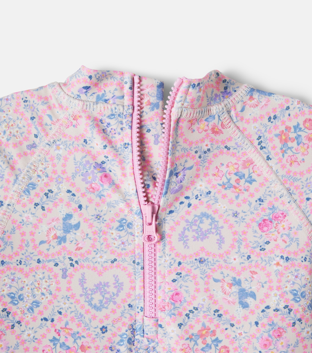 Baby Cas floral rashguard swimsuit | Wheat