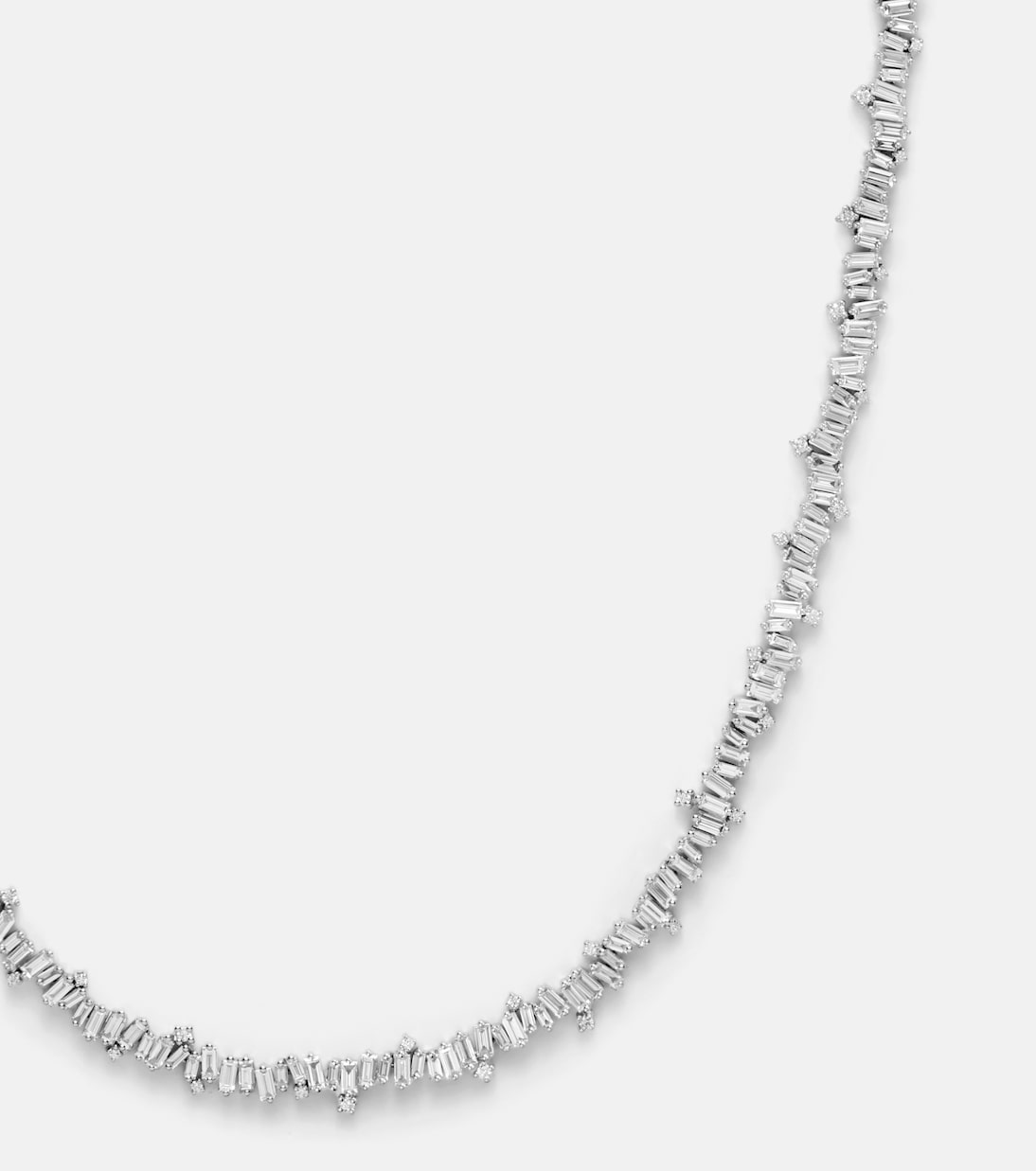 Halskette Bold Burst aus 18kt Weißgold mit Diamanten | Suzanne Kalan