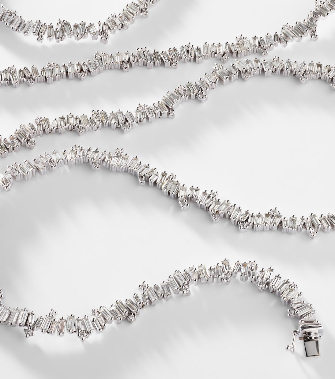 Halskette Bold Burst aus 18kt Weißgold mit Diamanten | Suzanne Kalan
