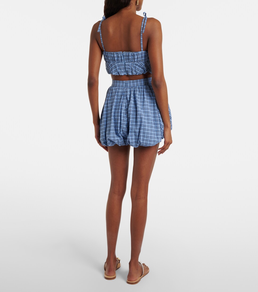 Shorts Mira de algodón a cuadros | Faithfull