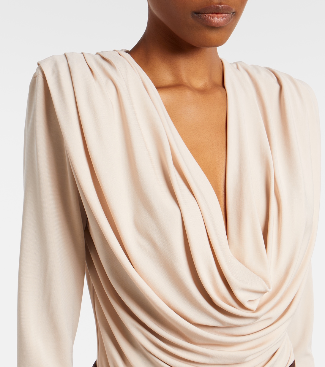 Draped jersey top  | Wardrobe.NYC