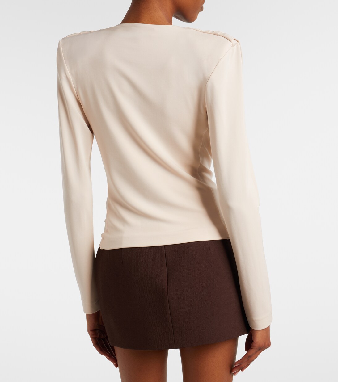 Draped jersey top  | Wardrobe.NYC
