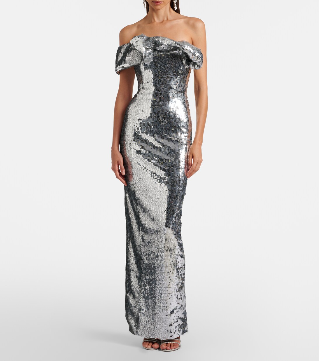 Tamzin sequined one-shoulder gown | Rachel Gilbert