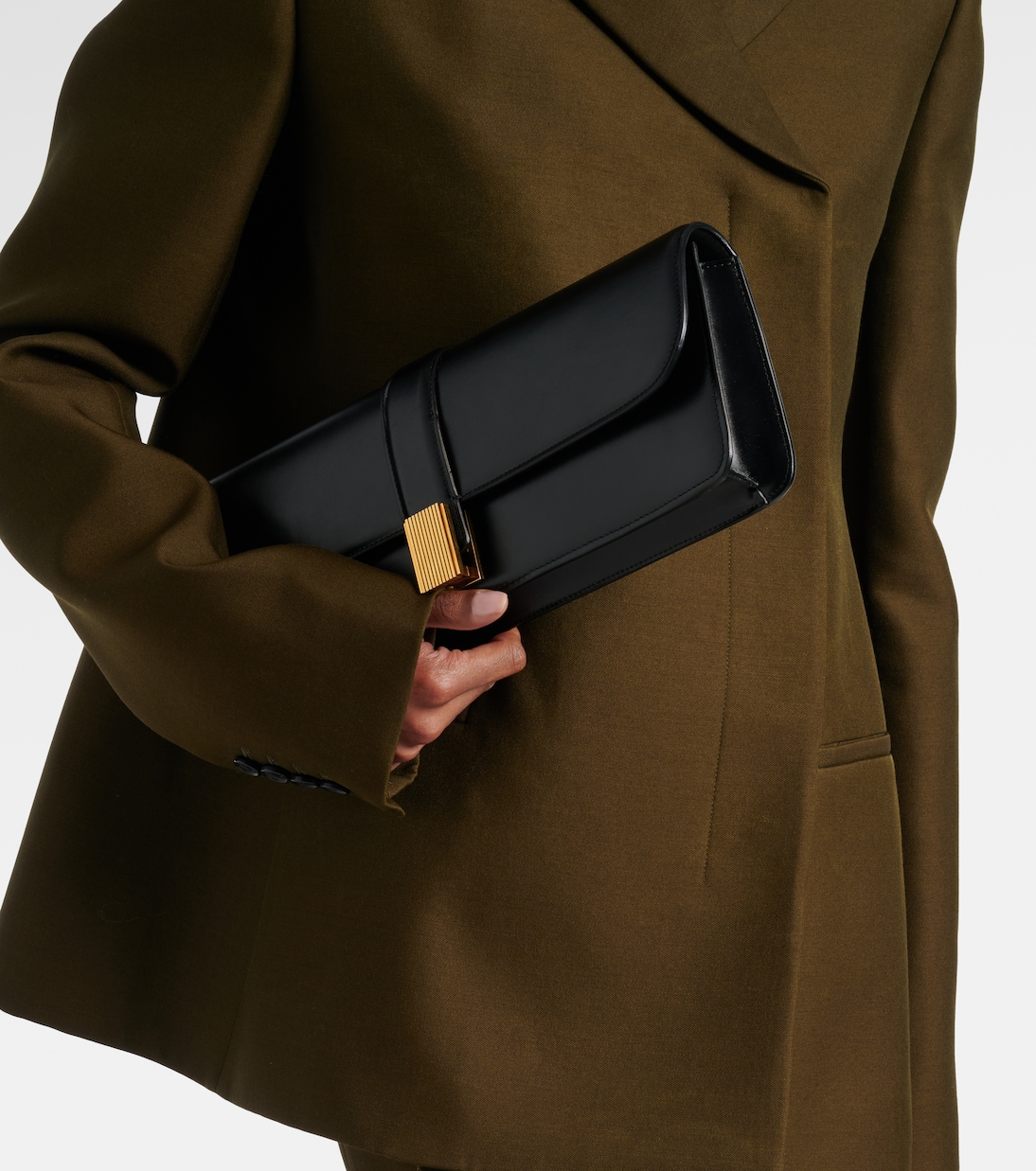 Blake leather clutch | Khaite