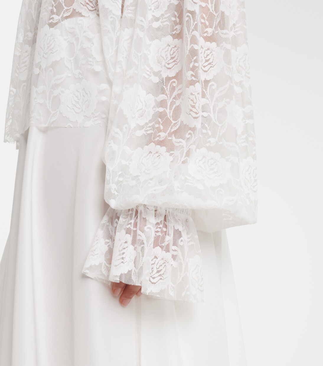 Off-Shoulder-Top aus Spitze | Norma Kamali