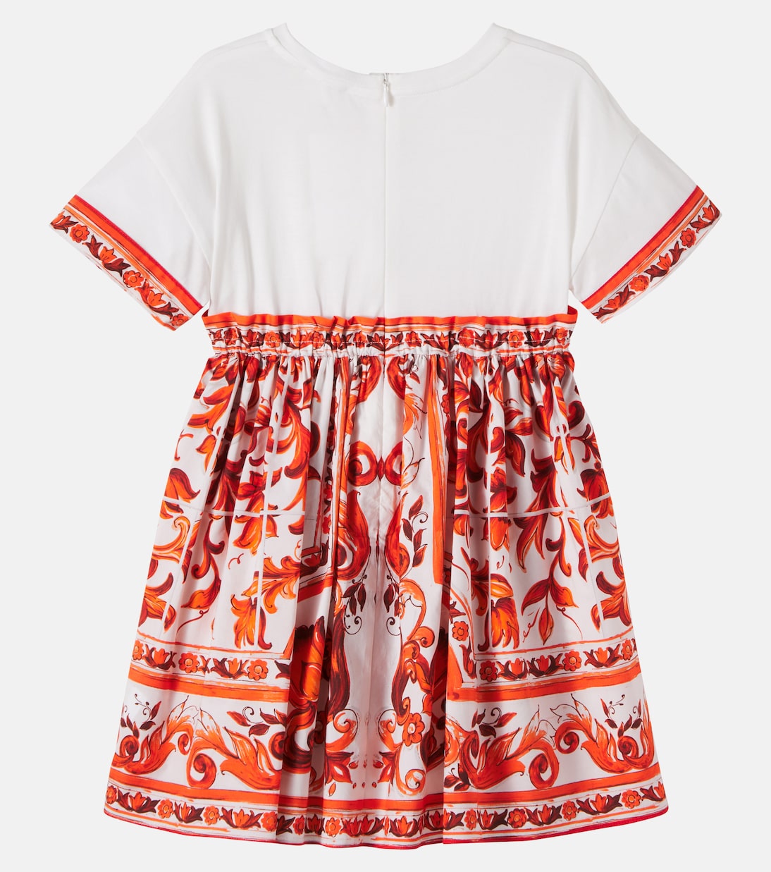 Printed cotton jersey dress | Dolce&Gabbana Kids