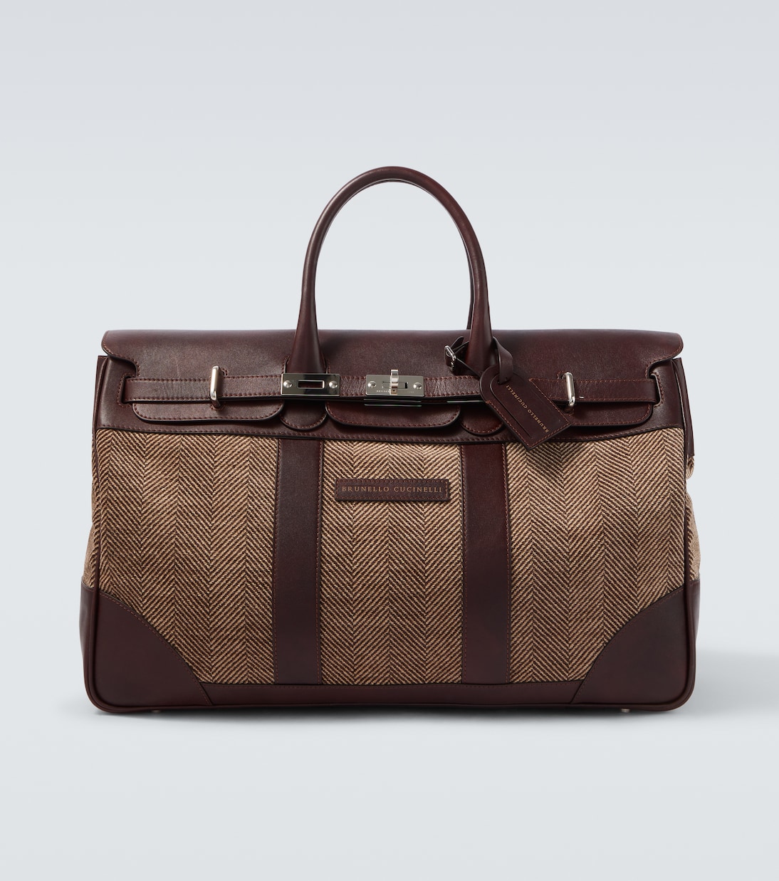 Sac de voyage en toile et cuir | Brunello Cucinelli