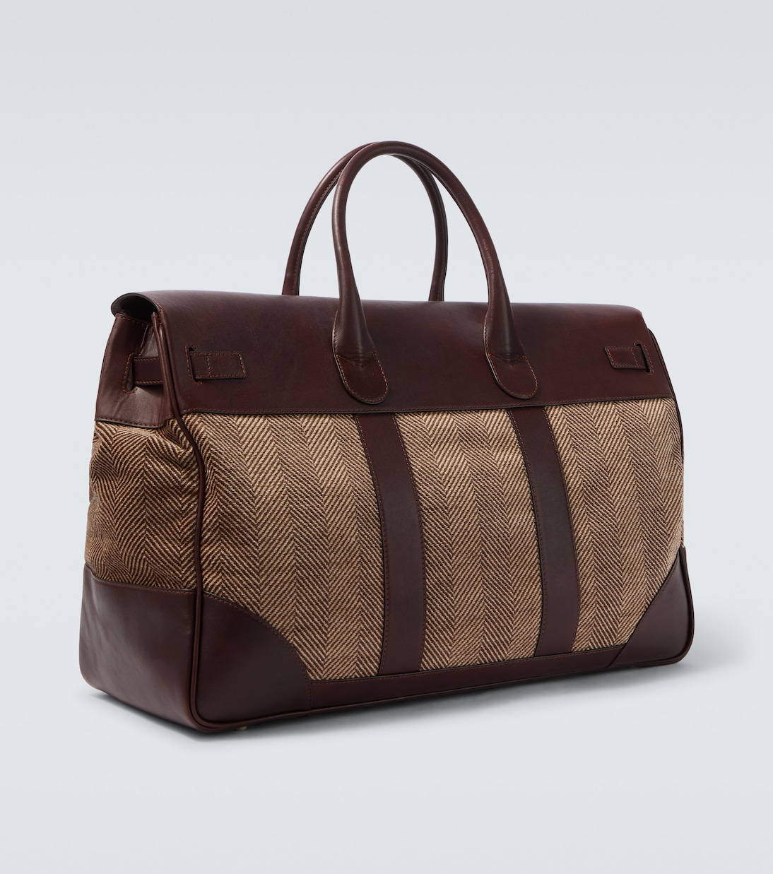 Sac de voyage en toile et cuir | Brunello Cucinelli