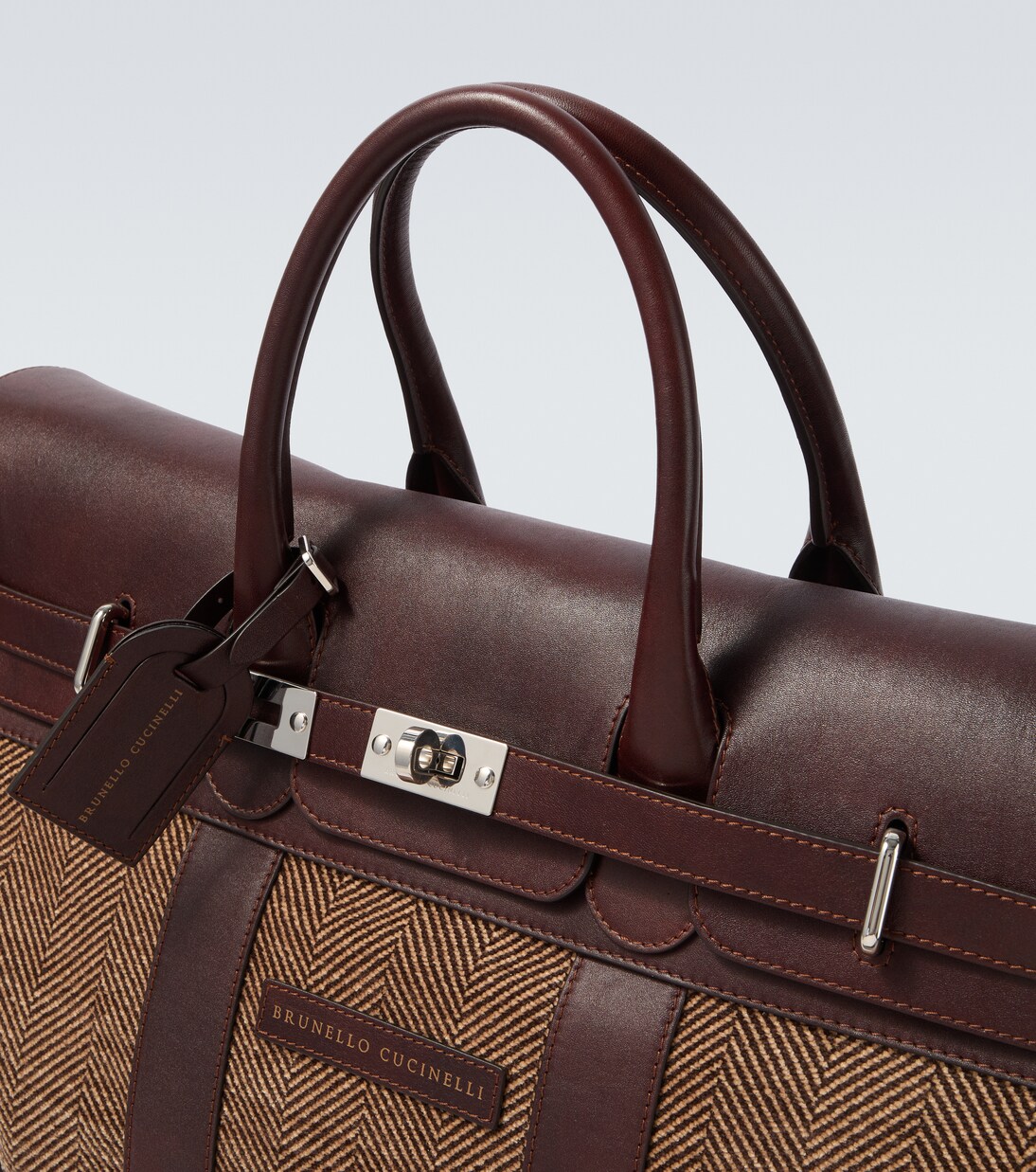 Sac de voyage en toile et cuir | Brunello Cucinelli