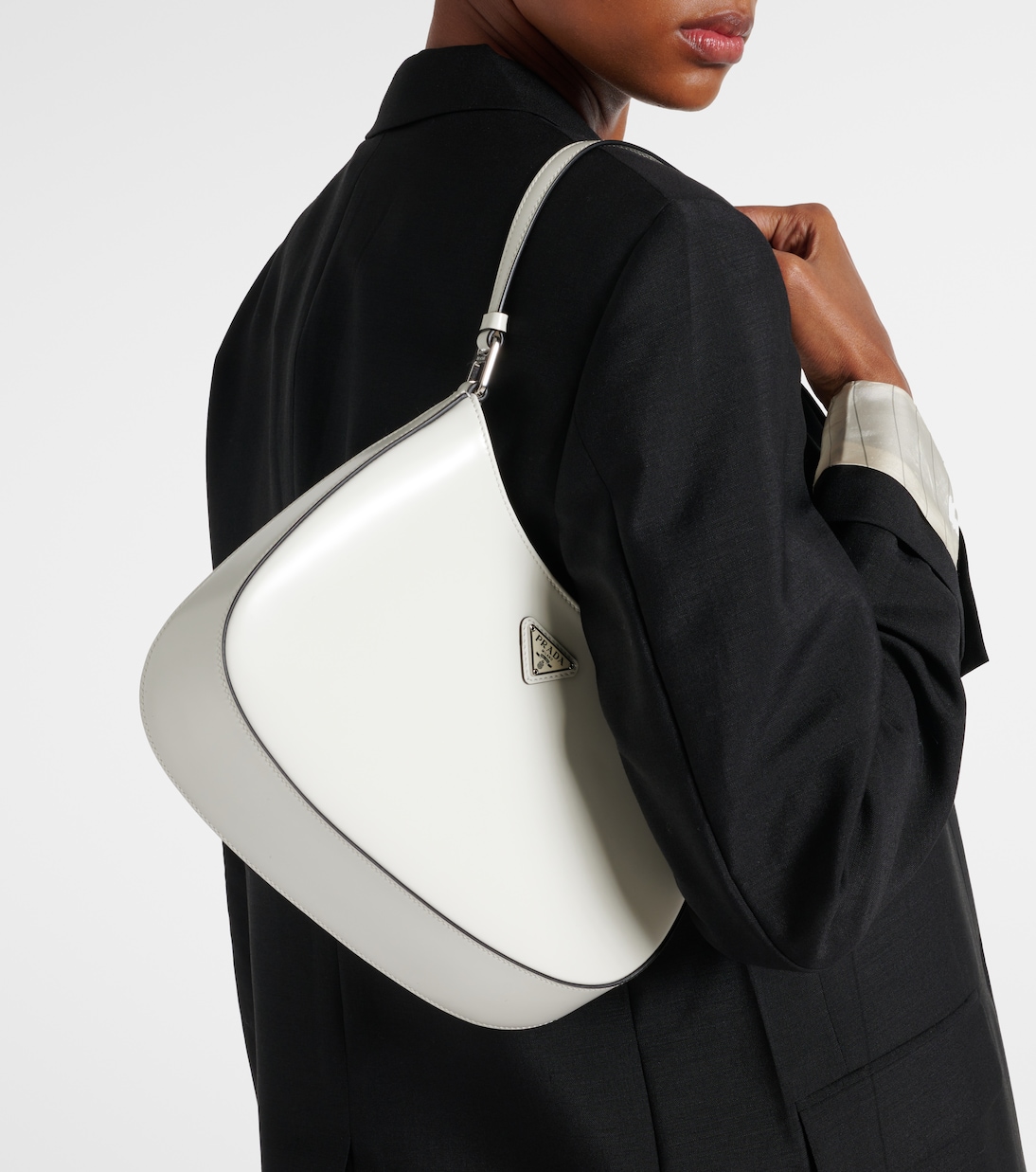 Cleo Small leather shoulder bag | Prada